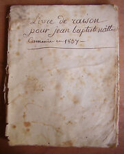 Livre raison manuscrit d'occasion  La Garde-Freinet