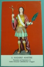 Santino cartoncino san usato  Cattolica