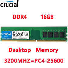 Usado, Crucial DDR4 16GB 3200 Mhz PC4-25600 288-pins Desktop Memory Dimm Ram 1 X 16GB comprar usado Usado, Crucial DDR4 16GB 3200 Mhz PC4-25600 288-pins Desktop Memory Dimm Ram 1 X 16GB comprar usado  Enviando para Brazil