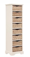 Farmhouse paintedtallboy ivory for sale  GERRARDS CROSS