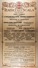 teatro scala locandina usato teatro scala locandina usato Como