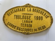 Ancienne plaque restaurant d'occasion  Béziers