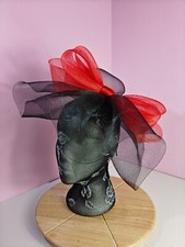 Black red fascinator for sale  HIGH WYCOMBE