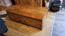 Solid oak coffee for sale  CLACTON-ON-SEA