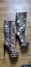 Sexy leopard stiefel gebraucht kaufen  Deutschland