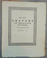 Gravures médailles cachets d'occasion  Nontron