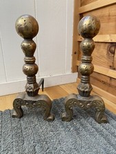 Cannonball fireplace andirons for sale  West Hartford