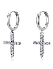 Silver cross drop for sale  LONDON