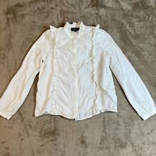 Topshop poplin ruffle for sale  Riverton