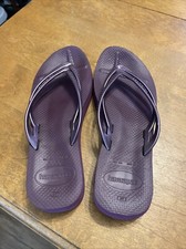 Sandálias chinelo femininas Havaiana’s - Berinjela metálica - Roxo/ameixa - Tamanho 9,5 comprar usado  Enviando para Brazil