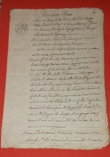 1828 raro manoscritto usato  Avellino