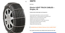 Glacier cable tire for sale  Sacramento