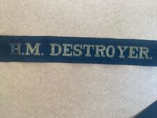H.m. destroyer. original for sale  LIFTON
