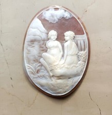 Carved shell cameo usato  Torino