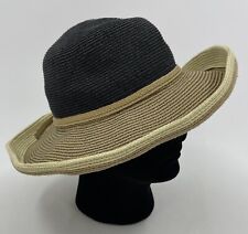Sombrero Columbia Mujer Paja Sintética Protección Solar Flejo Bronceado y Negro OSFA segunda mano  Embacar hacia Mexico