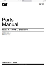 Escavadeira CAT Caterpillar 320D2 e 320D2 L LMA NBT catálogo de peças manual PDF USB comprar usado  Enviando para Brazil