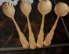 Kaffee besteck goldfarbenen gebraucht kaufen  Lindow
