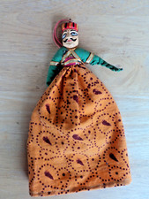 Bonecas fantoches de madeira étnica Rajasthani 7 1/2" excelente estado comprar usado  Enviando para Brazil