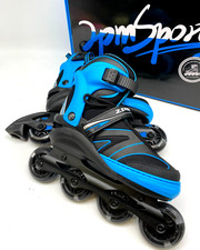 Patins esportivos unissex azul preto 76 mm rodas em linha tamanho G (37,5 -41) 2PM comprar usado  Enviando para Brazil