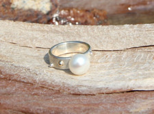 Ring perlenring 925 gebraucht kaufen  Moosburg a.d.Isar