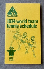 Usado, WTT 1974 PITTSBURGH TRIANGLES World Team tênis calendário de bolso extinto WIIC comprar usado  Enviando para Brazil