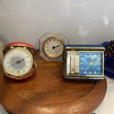 Vintage travelling clocks for sale  MORDEN