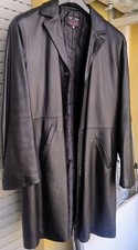Cappotto pelle nero usato  Bologna