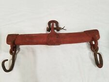 Ganchos antigos vintage madeira metal jugo 17,5” cavalo mula vagão arado decoração de casa de fazenda! comprar usado  Enviando para Brazil