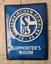 Schalke blechschild supporters gebraucht kaufen  Knüllwald