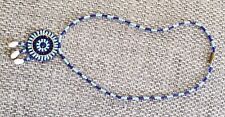 Collier perles bleues d'occasion  Lingolsheim