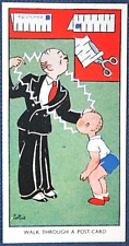 TRUQUE DE CARTÃO POSTAL MÁGICO CAMINHADA Vintage 1937 Cartão Ilustrado FE07MS comprar usado  Enviando para Brazil