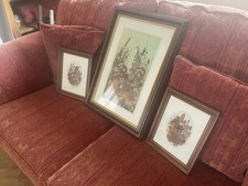 Framed pressed flowers for sale  ABERDARE