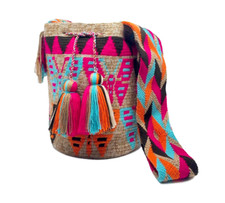 Bolsa Wayuu tecida à mão por membros da tribo indígena colombiana 1056, usado comprar usado  Enviando para Brazil