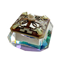 Glass crystal trinket for sale  CHICHESTER