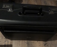 Pillotenkoffer schwarz leder gebraucht kaufen  Karlsruhe