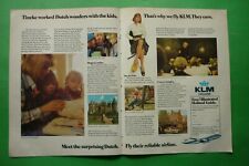 Klm Netherlands Royal Dutch Airlines publicidade 1 página 1975 placa divertida com comprar usado  Enviando para Brazil