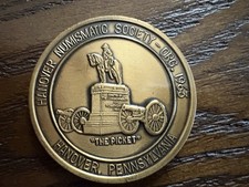 1995 Hanover Numismatic Society Medalha Comemorativa Hanover, York County, PA comprar usado  Enviando para Brazil