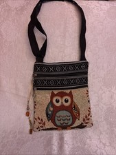 Bolsa de ombro boêmia coruja patchwork tiracolo padrão asteca hippie ocidental comprar usado  Enviando para Brazil