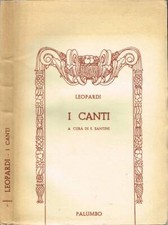 Canti. giacomo leopardi usato  Italia