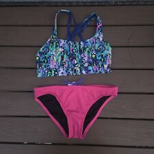 Blusa de biquíni TYR Machu Pichau Racerback com parte inferior rosa sólida tamanho P nova amostra  comprar usado  Enviando para Brazil