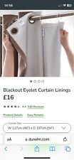 Dunelm blackout eyelet for sale  YORK