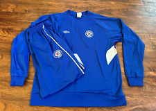 CRUZ AZUL Deportivo México Umbro Fútbol Equipo Oficial Calentamiento Set Talla Grande segunda mano  Embacar hacia Argentina