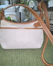 Bolsa tiracolo vintage sofá Legacy 9123 bronzeada natural lona/couro comprar usado  Enviando para Brazil