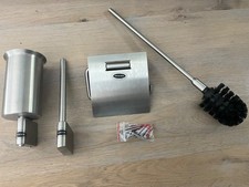 Hansgrohe Axor Steel Bürstengarnitur+Papierhalter+Er ,satinox, Ausstellungsstück comprar usado  Enviando para Brazil