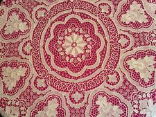 Antique round tablecloth d'occasion  Expédié en Belgium