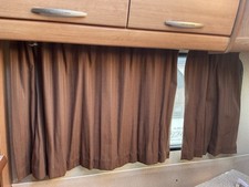 Brown caravan curtains for sale  PONTEFRACT