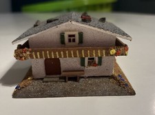 Casa de campo vintage de estuque/madeira escala HO aprox. 3 x 3 x 2 fabricado na Alemanha Ocidental comprar usado  Enviando para Brazil