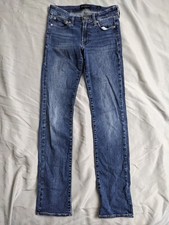 Usado, Jeans feminino Lucky Brand tamanho 2/26 azul doce reto denim algodão comprar usado  Enviando para Brazil