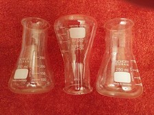 Conical erlenmeyer glass for sale  STOURBRIDGE