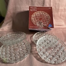 Usado, Conjunto de 4 porta-copos de cristal Brilhante Maua B 012 prensados à mão feitos no Brasil com caixa comprar usado  Enviando para Brazil